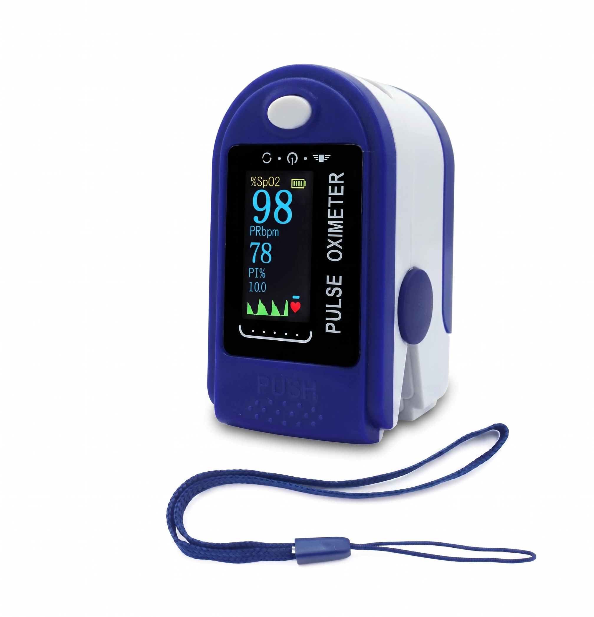 GlucaChill Pulse Premium Pulse Oximeter Finger Monitor Blood Oxygen Monitor